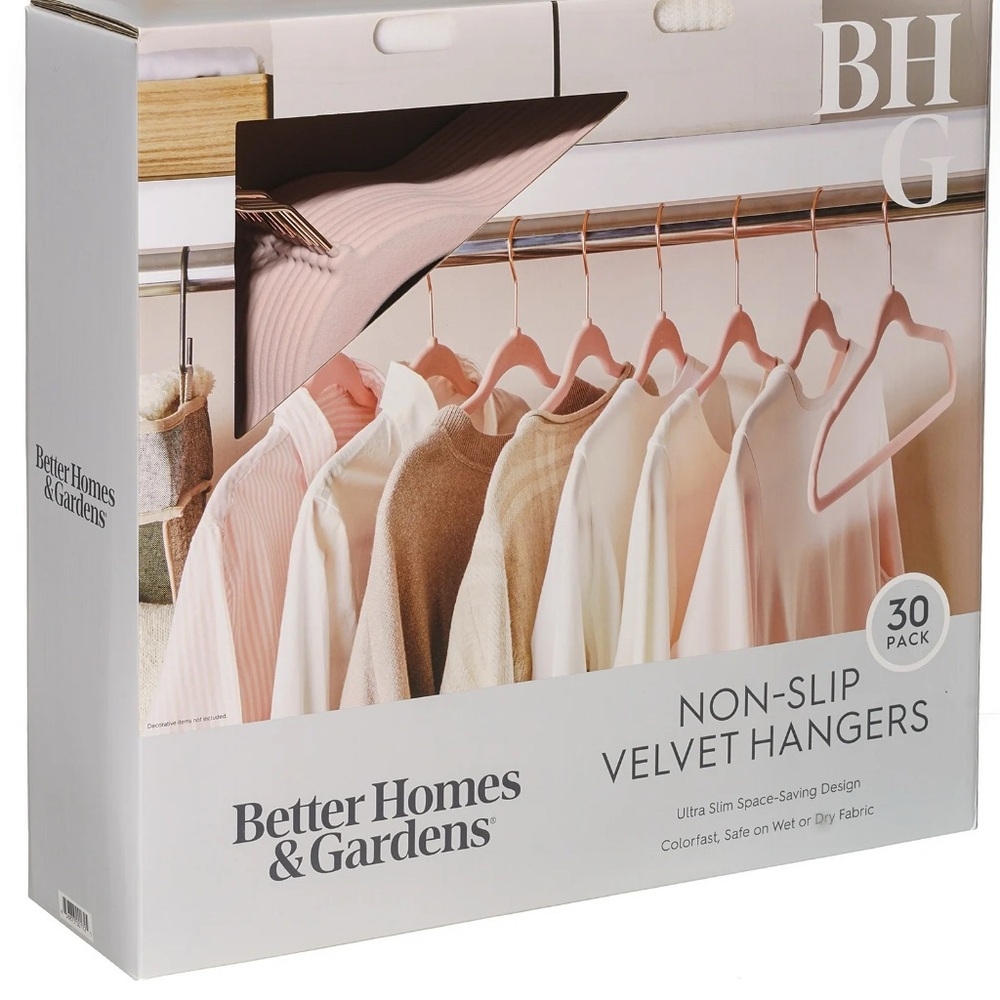 Better Homes And Gardens Velvet Hangers - Soft Pink